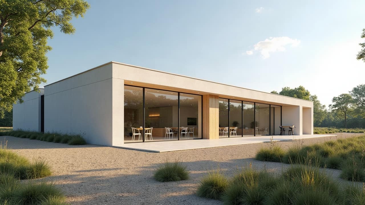 Fenêtre neuve posée sur façade claire d'un pavillon rénové, abords propres, aucune personne visible